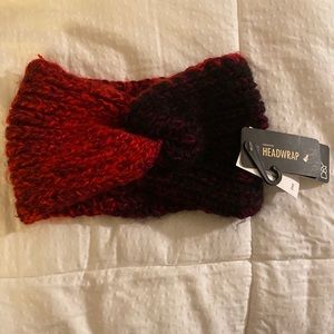 NWT black and red head wrap